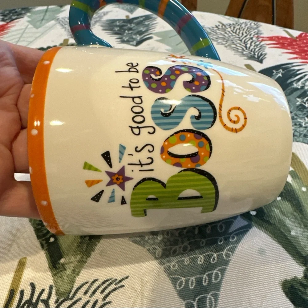 Certified international 14 ounce coffee mug “it’s good to be the boss.” NWOT